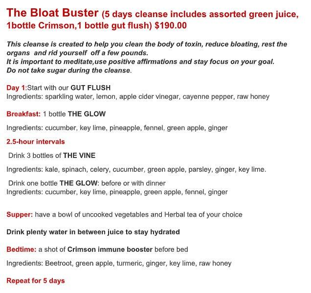 The Bloat Buster-Five Day Cleanse - BYOND